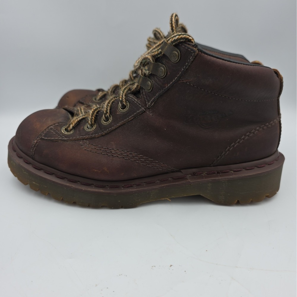 DR. MARTENS - Vtg Made in England 8287 Brown Leather Ankle Boots, Mens UK 8